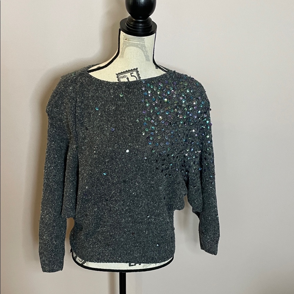 RARE Vintage French Connection Sequin Sweater (Made in Hong Kong)